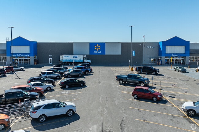 Harrodsburg residents pick up groceries and home goods at Walmart.