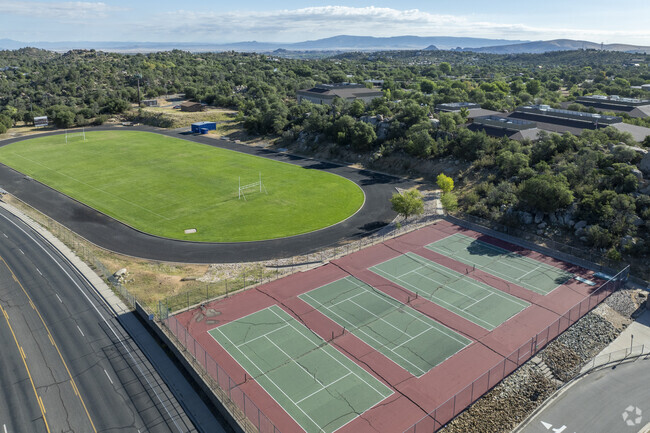 Prescott’s Granite Mountain Middle School has plenty of space for outdoor sports.