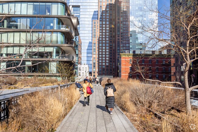 The High Line is accessible from Hudson Yards.