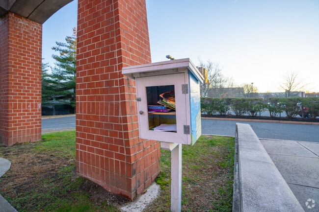 Add or grab a book from the little library outside McGlynn Elementary in Medford.