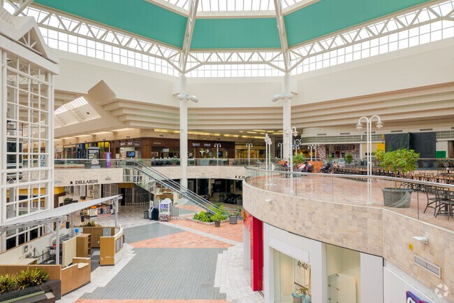 Oak View Mall near Crescent Oaks features over 70 shops and services.