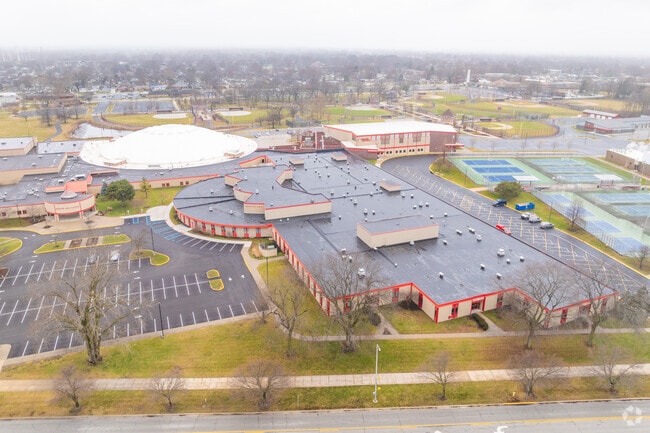 Munster High School has parking for staff, students, and guests.
