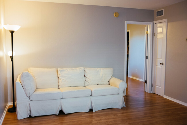 Recently painted living area