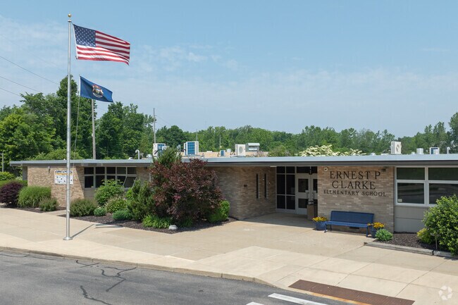 E. P. Clarke Elementary School has an overall B+ rating on Niche.com.