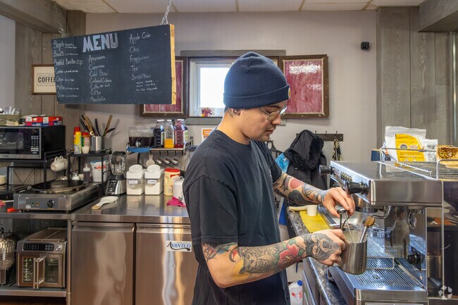 Stop in to A'Brewed Awakening to start your day in Hopewell Township.