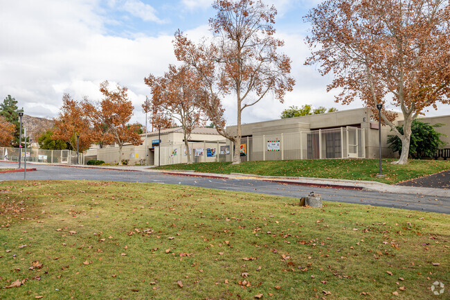 A view of the Cloverdale Elementary School in Moreno Valley is seen from the street.