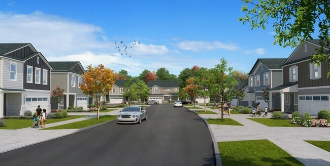 3-, 4-, and 5-bedroom single-family homes with attached garages and fenced-in yards available for rent in Durham, NC.