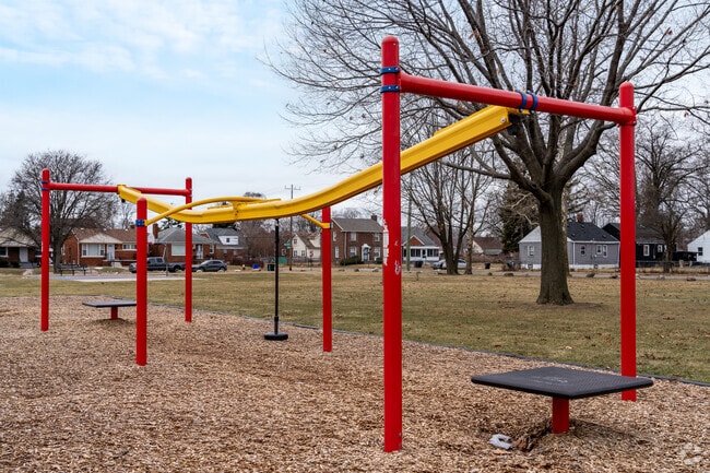 Phelps Playground features a new zip line swing.