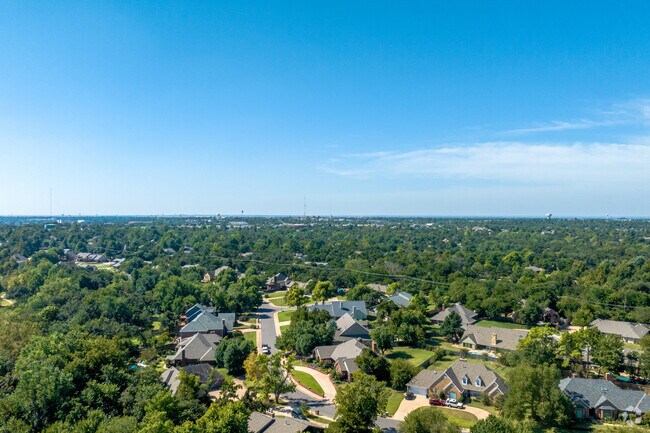 Faircloud features a different style of homes and many mature trees.