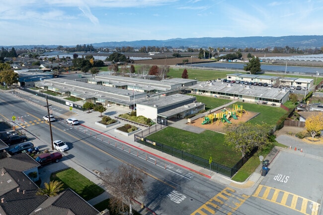 T.S. MacQuiddy Elementary School in Watsonville showcases colorful student art.