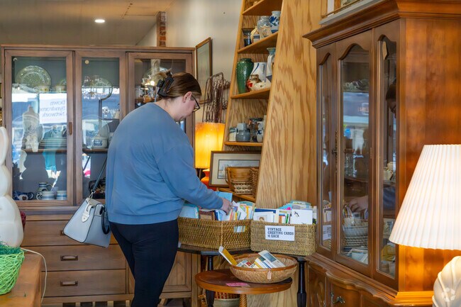 Friends in the neighborhood can explore the boutiques that line D Street, in South Charleston WV.