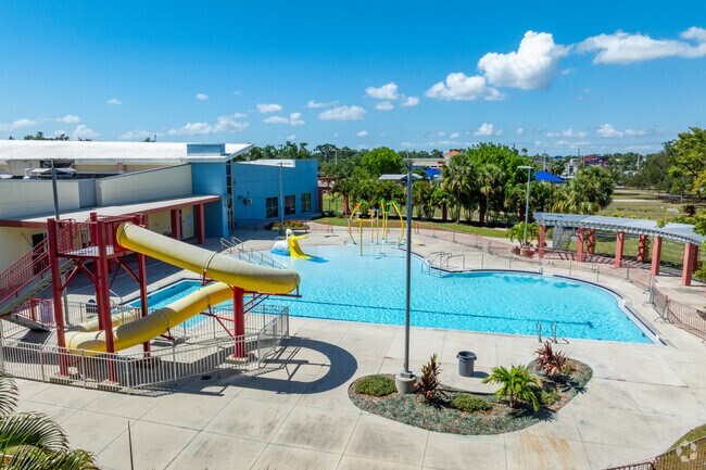 The Robert L. Taylor Community Complex has a pool with slide, sports fields and indoor gym in Amaryllis Park.
