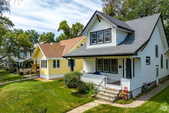 Vibrant bungalow homes add color to the Waverly Park neighborhood.