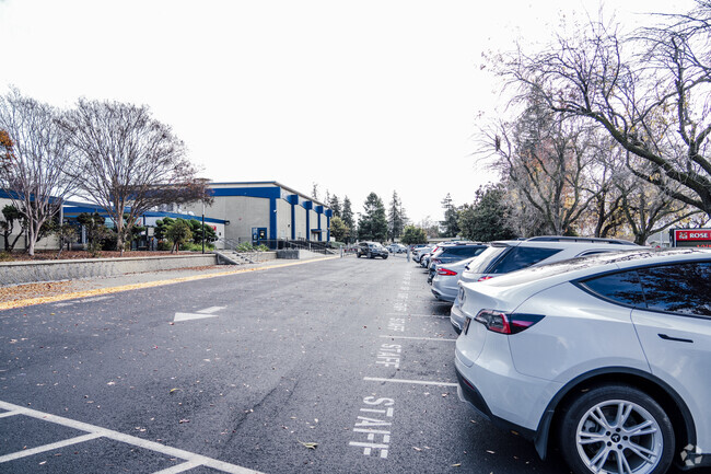 The parking lot of Alexander Rose Elementary School in Milpitas, California.
