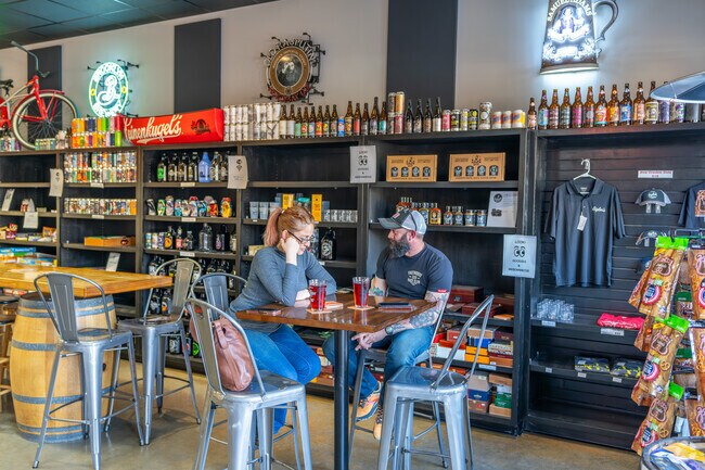 Sigler’s Craft Beer offers rotating taps and bottles near Concord Audobon.