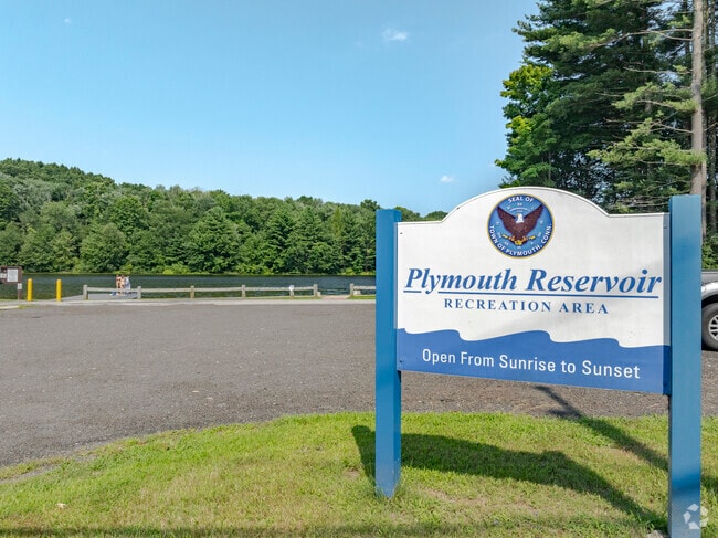 The Plymouth Reservoir on North St. provides a boat launch, a dock, and green space.