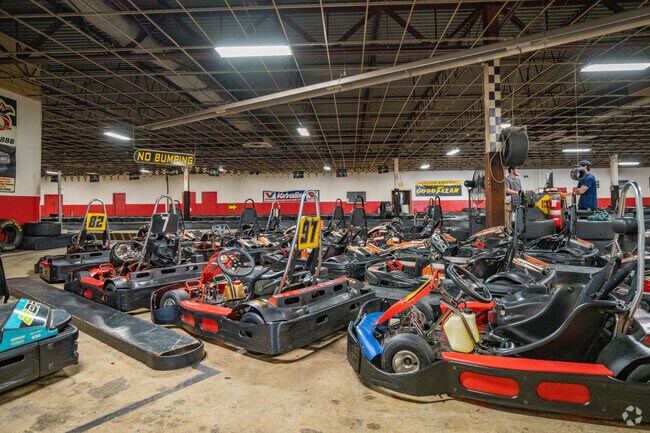 Extreme Indoor Kart Racing makes a fun afternoon of arcade games and racing in Clio.