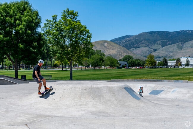 Mills Park lines the south border of Northridge and has a large family-friendly skate park.