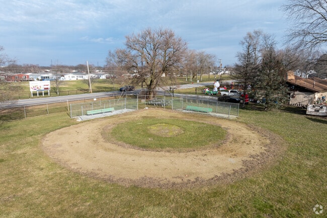 Play a game of baseball with friends at Monee Education Center.