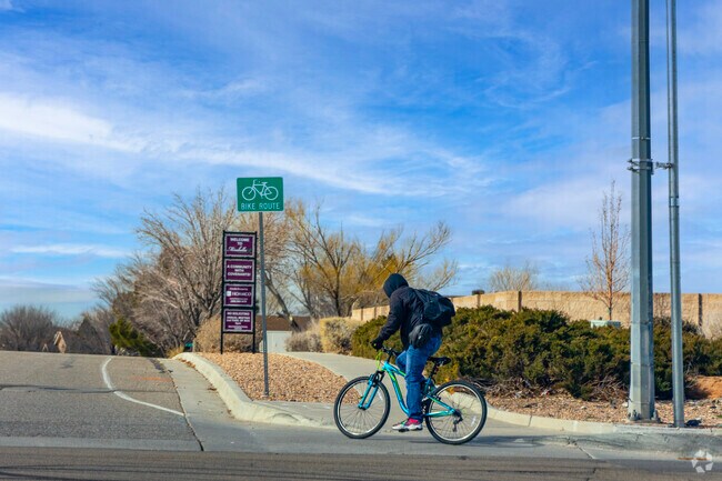 Biking is a great way to get around in Four Hills Mobile Home Park.