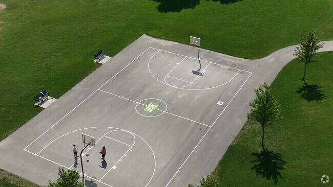 Meet some new friends or practice your jumpshot at the courts in Wilson Park in Southpoint.