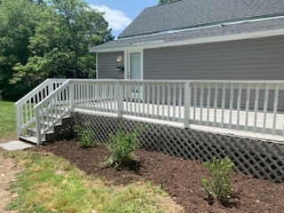 22x10 private deck perfect serves as an outdoor room for entertaining or dining