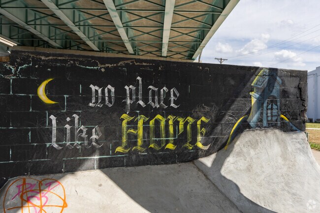 Residents of Miami Chapel came together to build a DIY Skate Park to enjoy during nice weather.