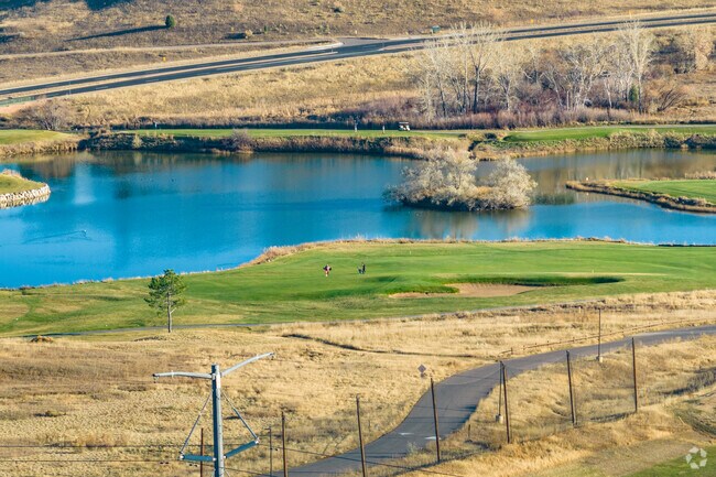 Meadows Golf Club in Summit Ridge at West Meadows features a driving range and golf facilities.