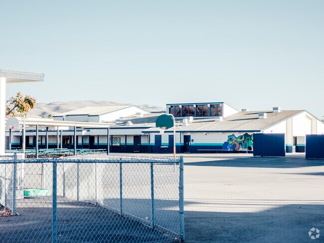 The classrooms of Marshall Pomeroy Elementary School in Milpitas, California.