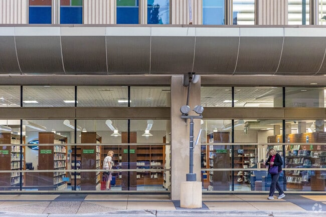 Residents of Lowertown have accessibility to the Rochester Public Library.