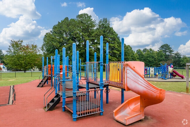 Kennesaw Elementary School features playgrounds for outdoor play time.