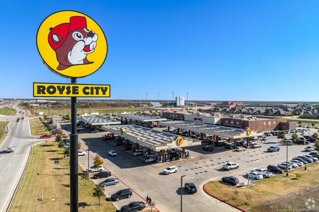 Buc-ee's in Royse City offers a popular stop for travelers, featuring the iconic jerky wall.