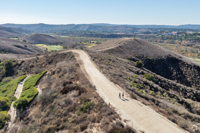 The Arroyo Trabuco Trail near Flintridge Village features stunning views of the landscape.