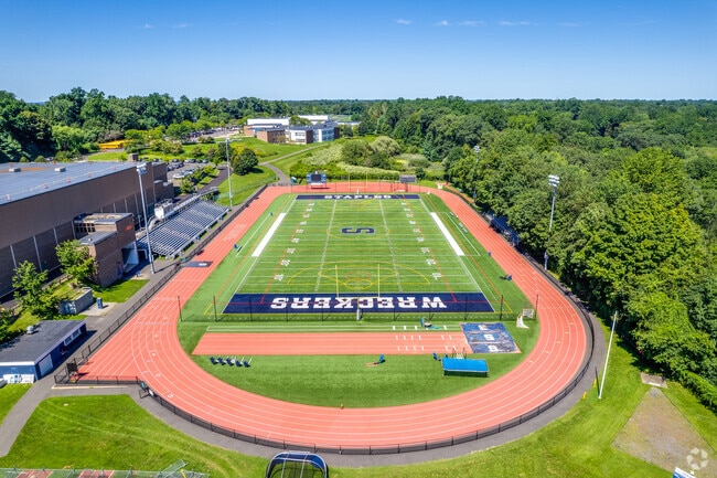 Staples High School offers Greens Farms students a state of the art football field.