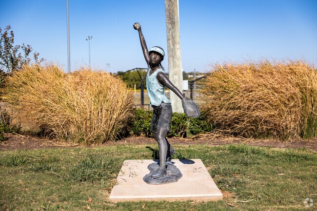 McMahon Park has a lovely statue near the entrance in Rolling Hills.