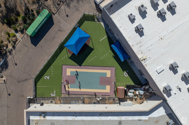 Leading Edge Academy provides play areas for its students.