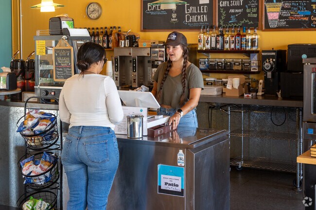 If you are in the Ponds at Overland neighborhood, swing by Cups Community Coffee for a cup of coffee and a pastry.