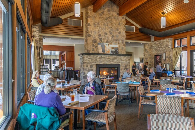 The Creekside Bar and Grill is the only restaurant within Rossmoor and has great food.