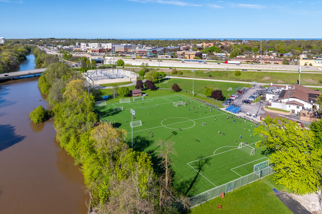 The Bavarian Bierhaus soccer field and Milwaukee River are important to Glen Port's history.