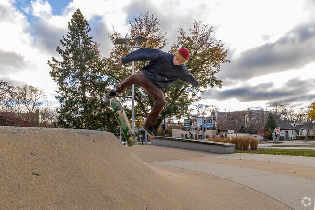 Test your skating skills at Joyce Radtke Park in Henderson Park.