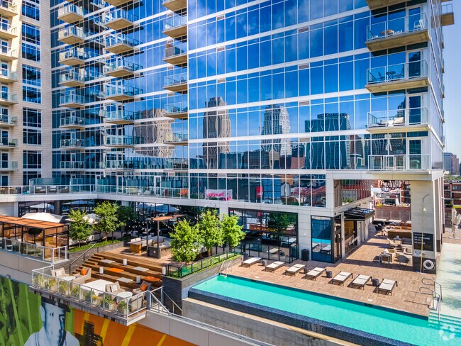 Most of the living options in Power & Light District are condos and apartments.