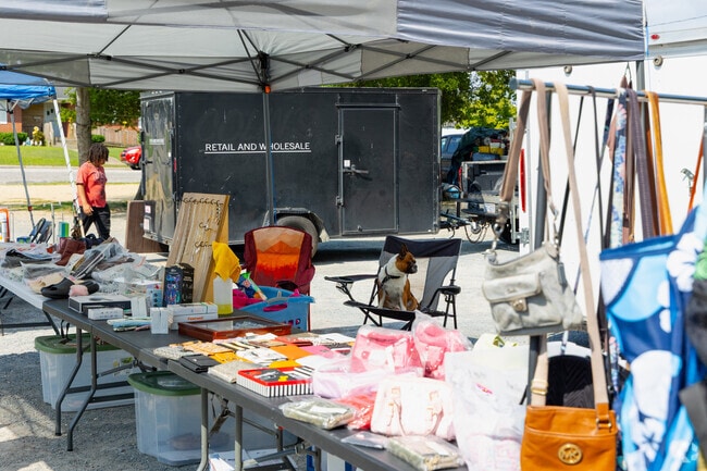 Hunt for second hand treasures at community yard sales in Benson.