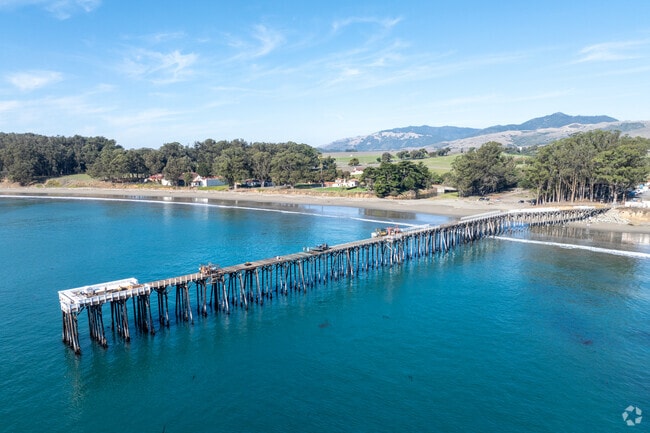 The San Simeon pier is a popular spot for fishing and whale watching.
