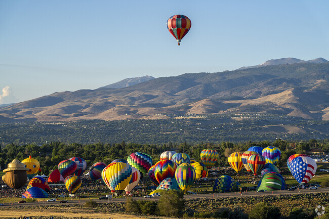 Kings Row is home to The Great Reno Balloon Race, held annually at Rancho San Raphael Park.