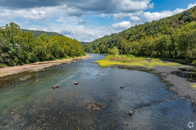 The Cheat River is a great spot for fishing and boating near Kingwood.