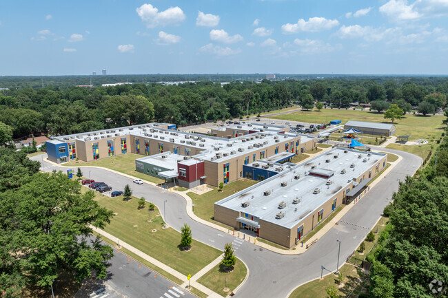 There is plenty of green space at Parkway Village Elementary in Memphis.