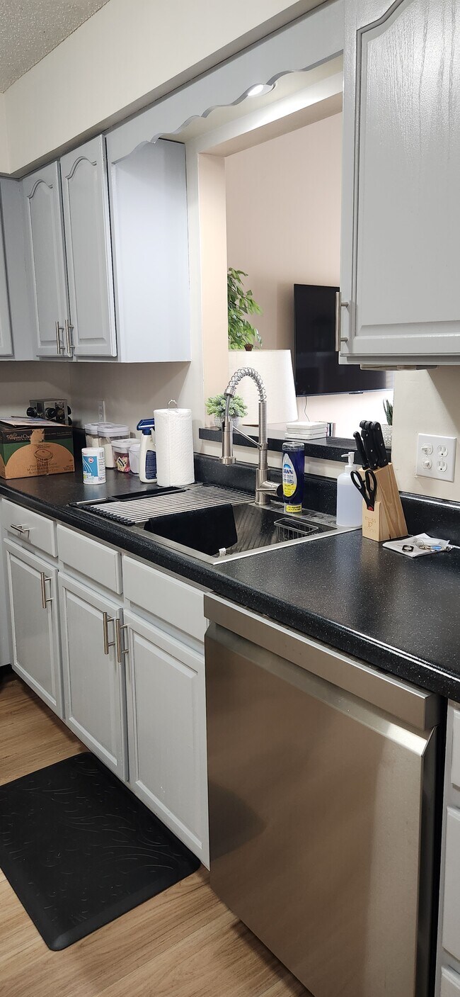 New sink and dishwasher