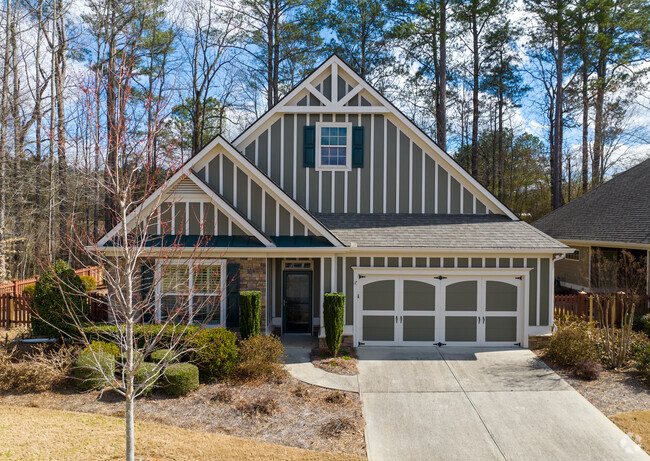 New craftsman-style homes are built in and around Waleska, GA.