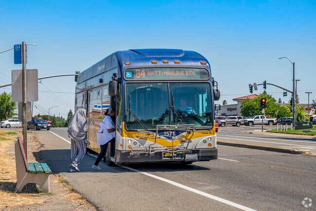 Regional Transit bus line 84 serves the neighborhood of Kirkland Place.
