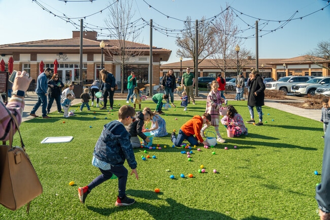Children join the Easter Egg Hunt at Wheaton Square annually.